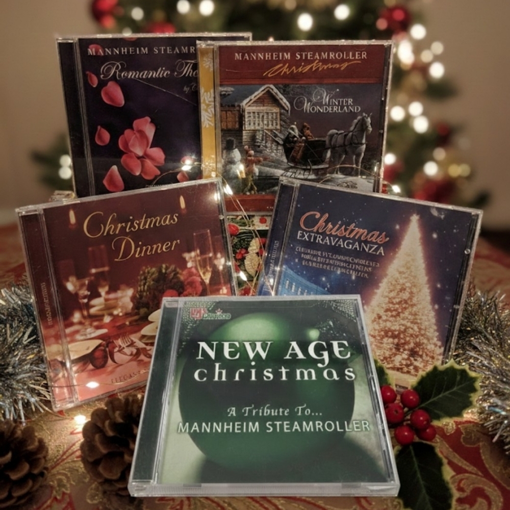 5 Vintage Christmas Orchestra Music CDs, Mannheim Steamroller